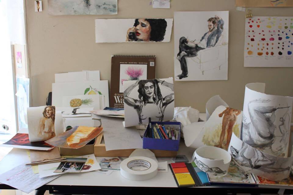  Christine Aria's desk | Image courtesy Vanessa Wilson 
