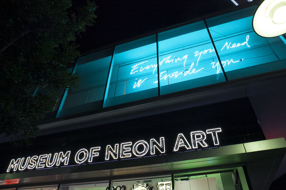   Museum of Neon Art in Glendale, CA featuring the work of Olivia Steele  
